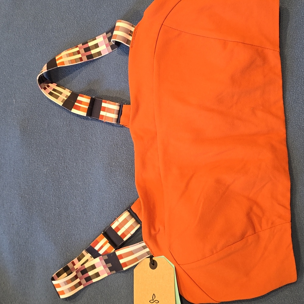 Prana Orange Top with Patterned Straps